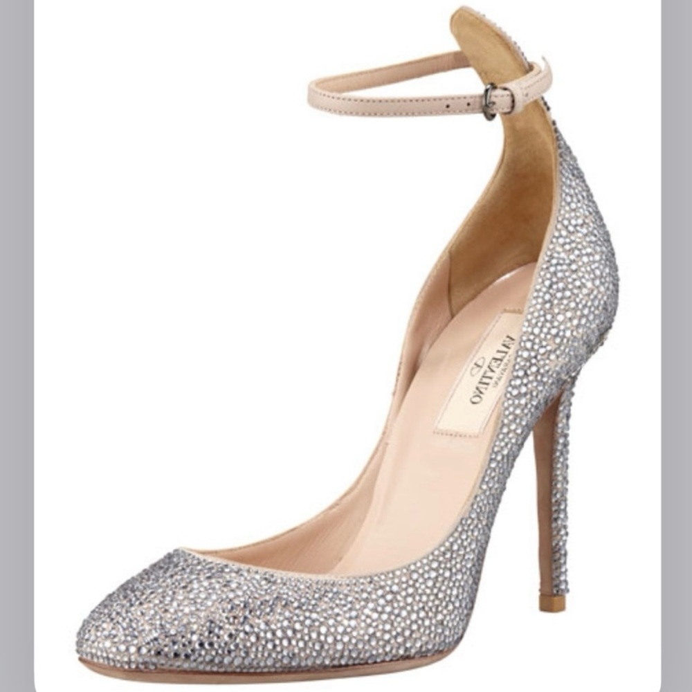 Valentino Garavani Crystal-Covered Tango Stiletto